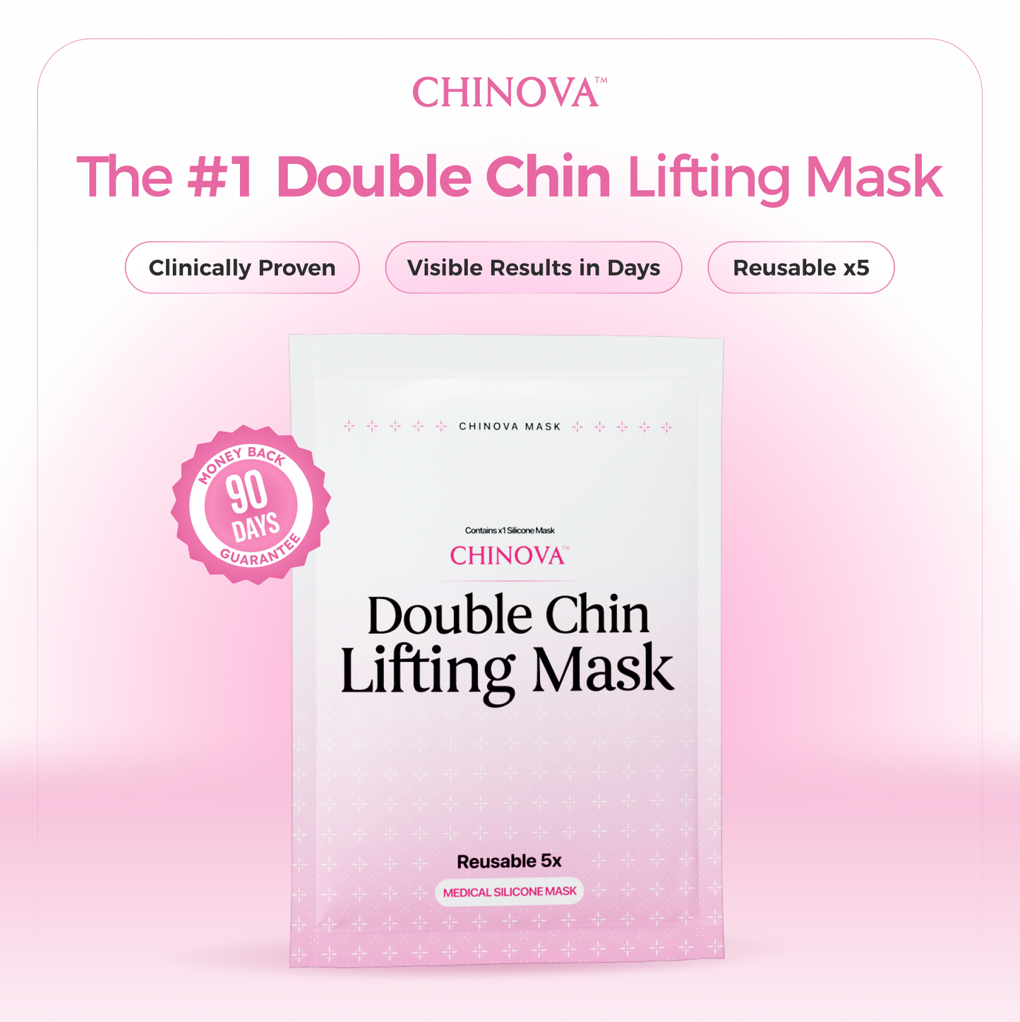 Chinova™ Mask — Reusable 5 Times Each